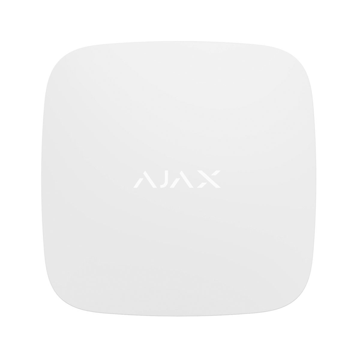 Pannello di sicurezza quadrato bianco con il logo 'AJAX'.
