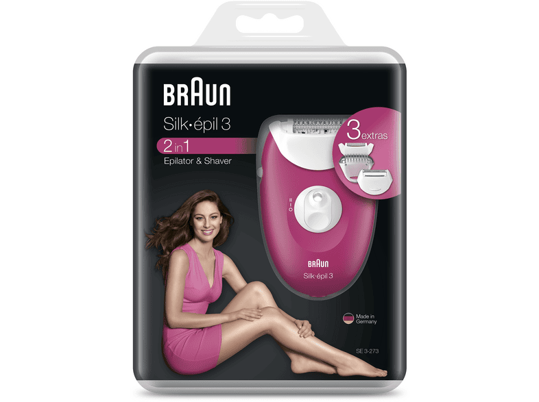 BRAUN Silk·épil 3 3-273 Epilatör Pembe