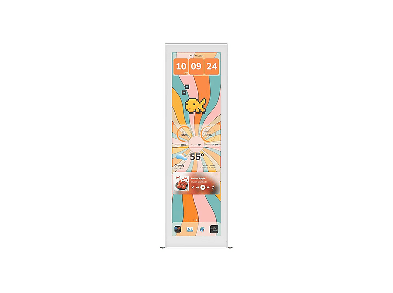 HYTE Y70 14.9 İnç Dokunmatik Infinite Display LCD Taro Milk Yükseltme Kiti Beyaz