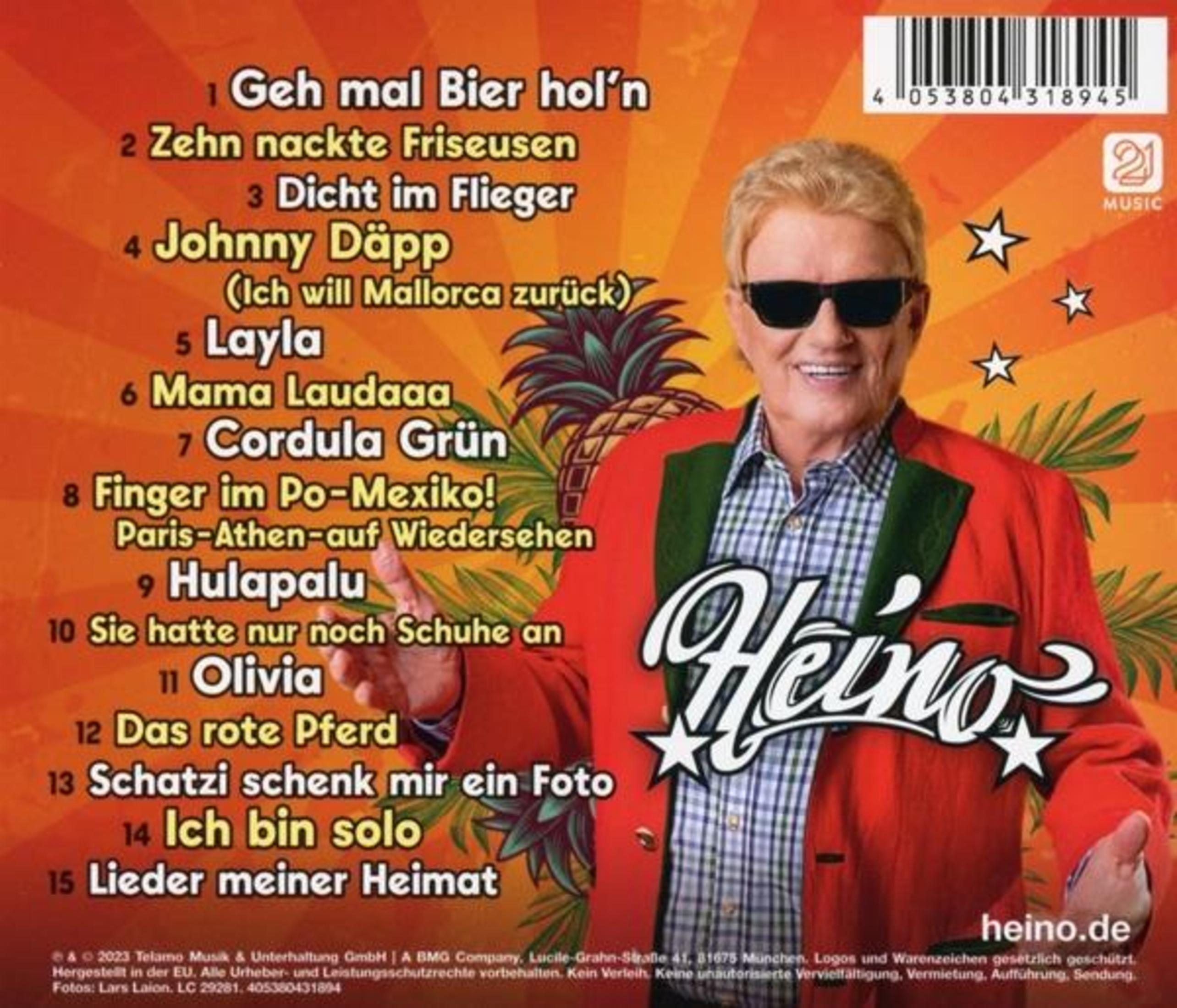 Albumcover eines Mannes mit Sonnenbrille und roter Jacke, mit Text und Logo.