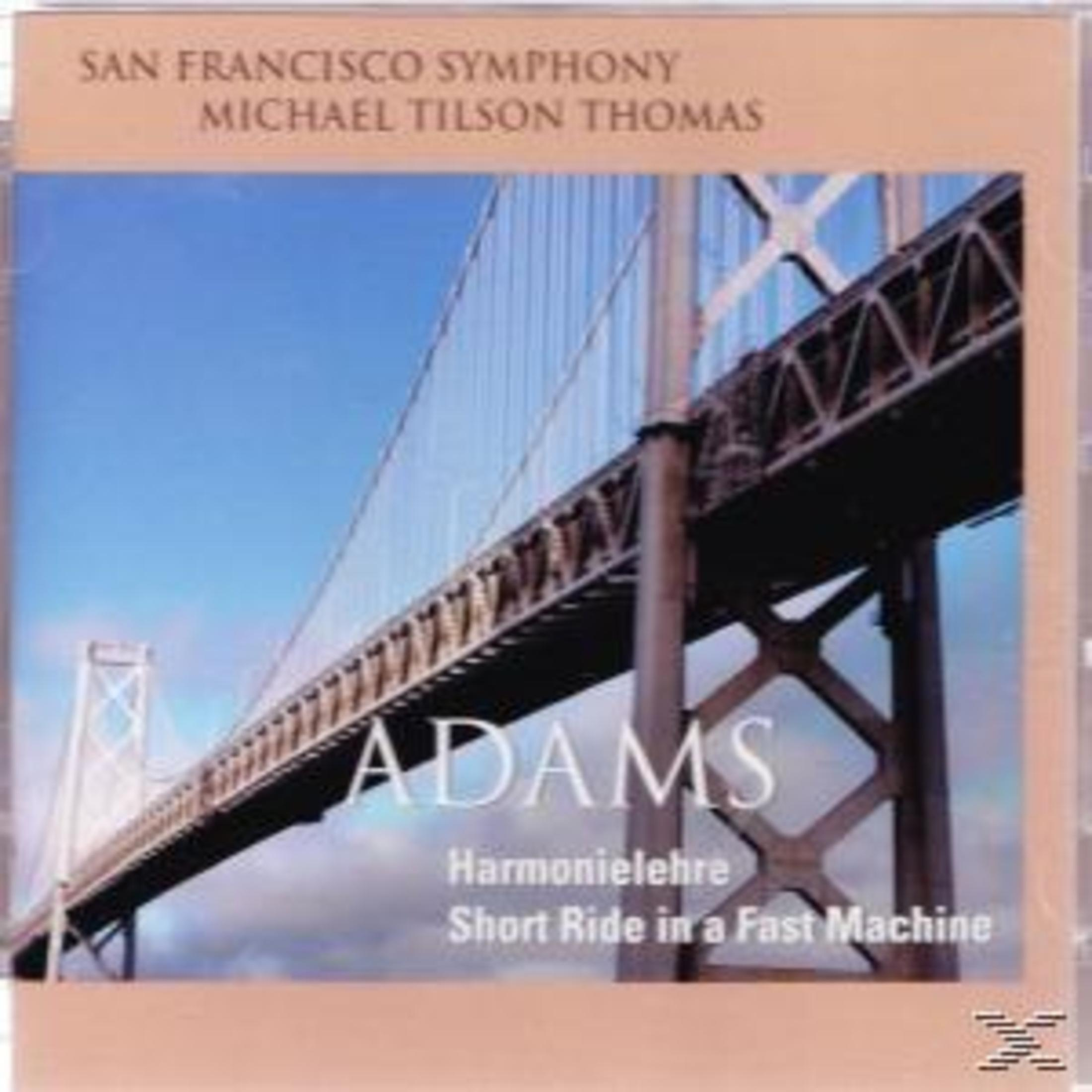 CD-Cover. Eine Brücke überspannt den blauen Himmel, mit Adams darauf.