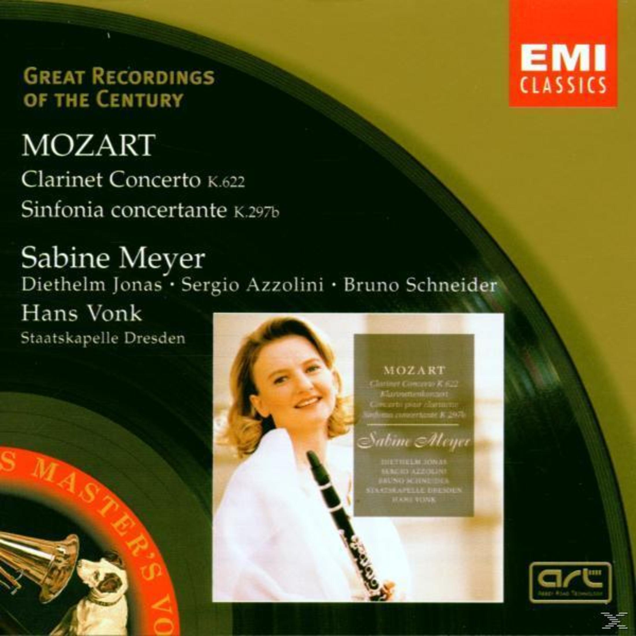 Copertina CD con Sabine Meyer, clarinettista, e testo sulle opere di Mozart.