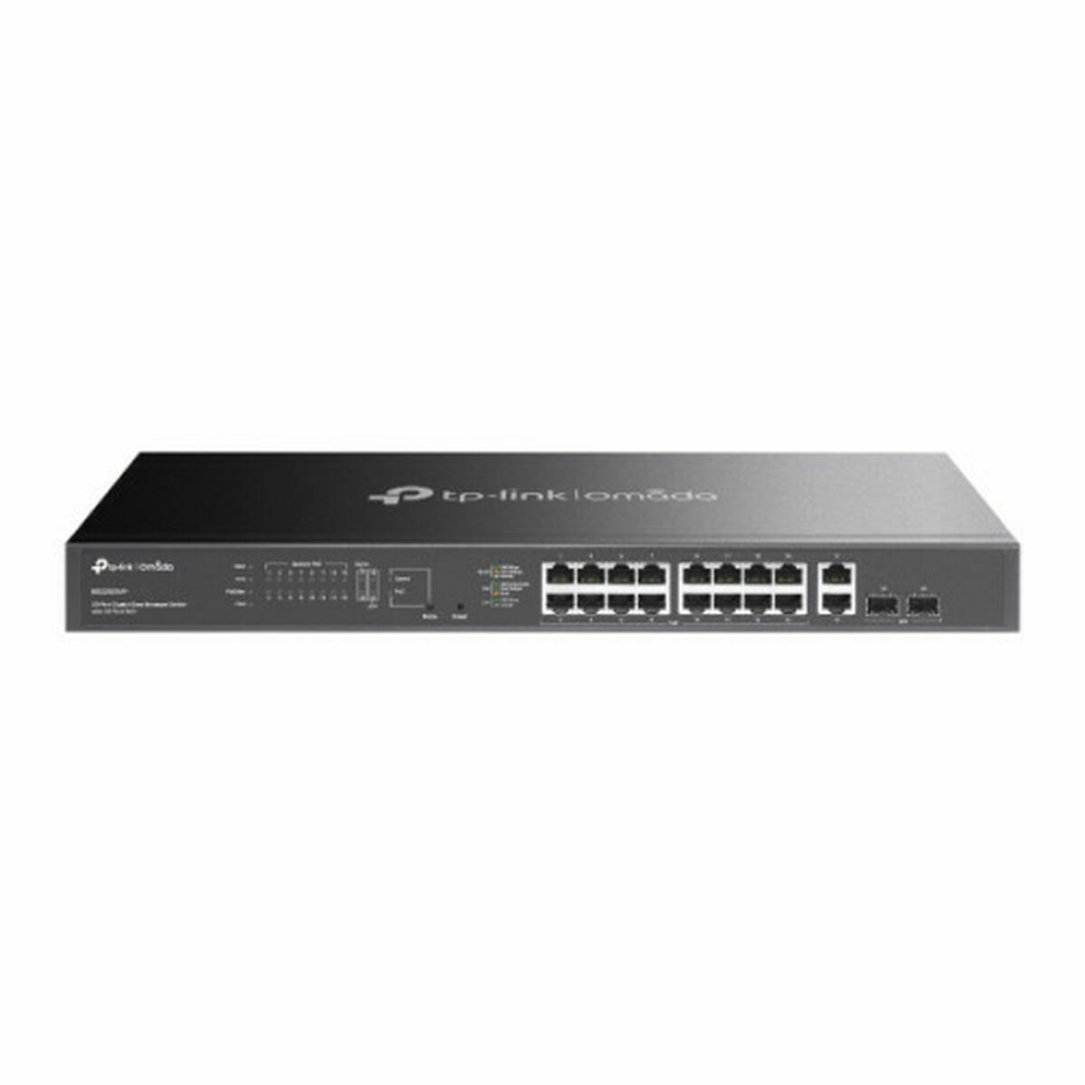 TP-LINK ES220GMP  Gigabit  SFP 250W Yönetilebilir Endüstriyel PoE 18 Switch Siyah