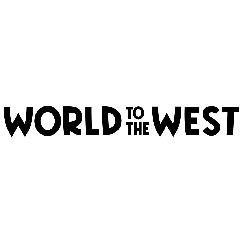 Logo World to the West na białym tle.