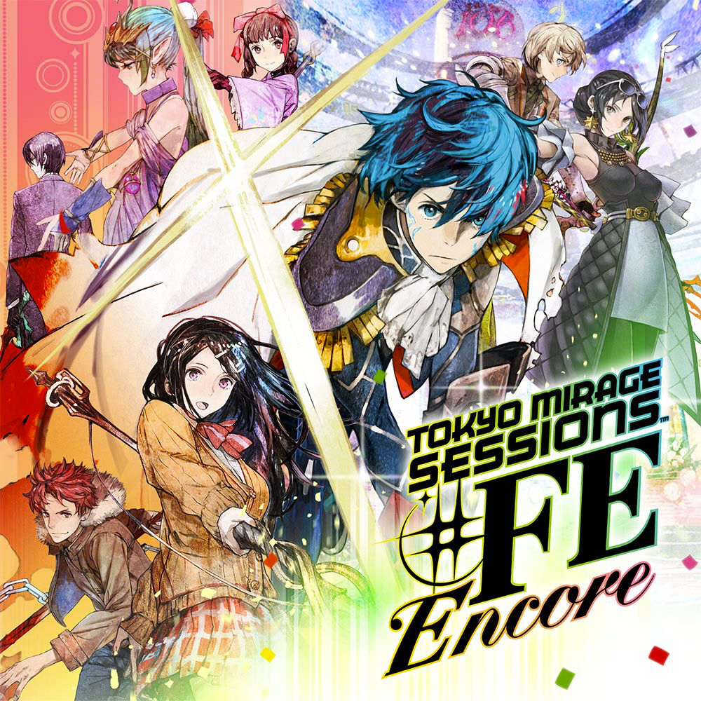 Grupa postaci z anime. Tytuł gry to Tokyo Mirage Sessions #FE Encore.