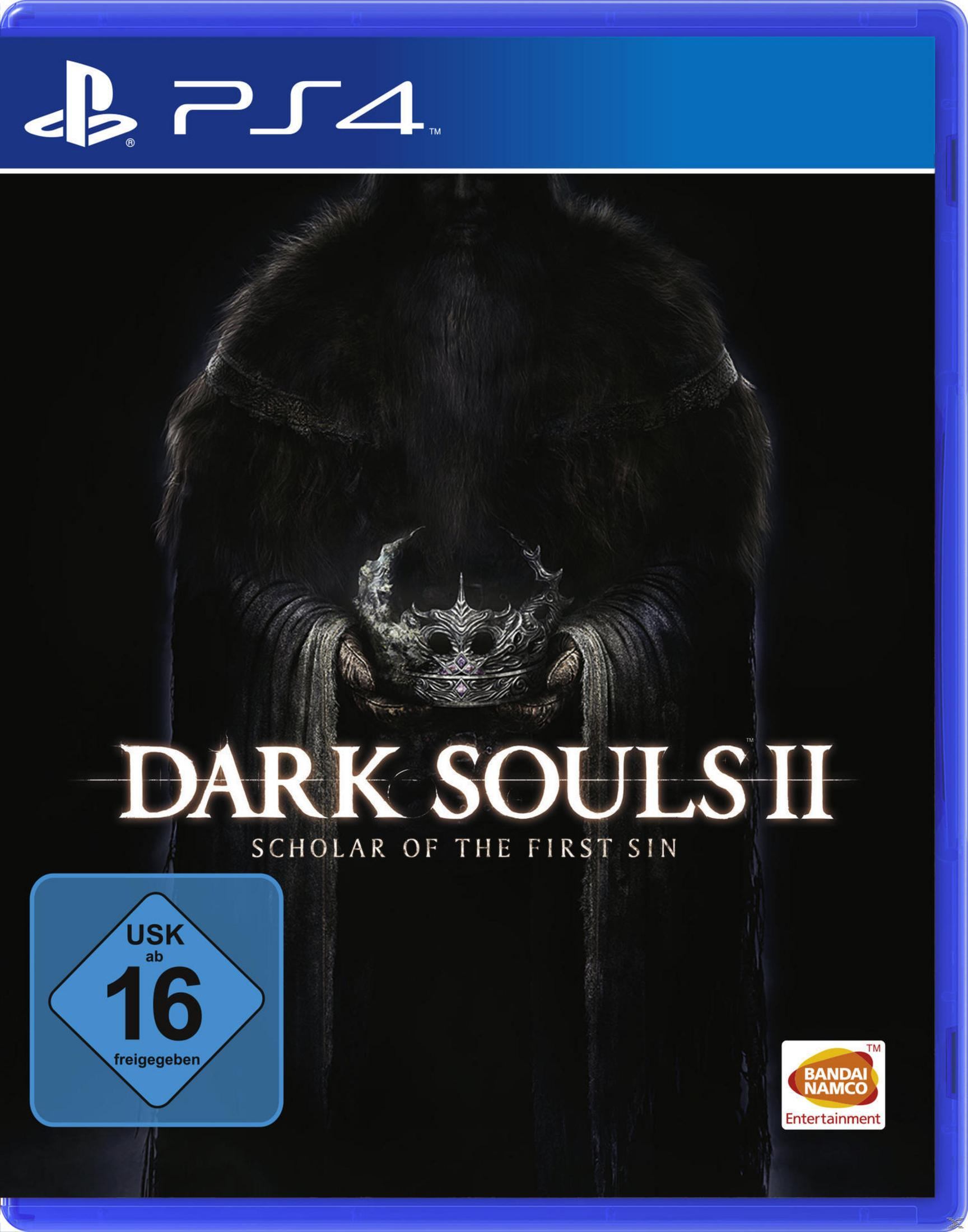 Ein PS4-Spielcase zeigt eine dunkle, verhüllte Figur, die eine Krone hält.
