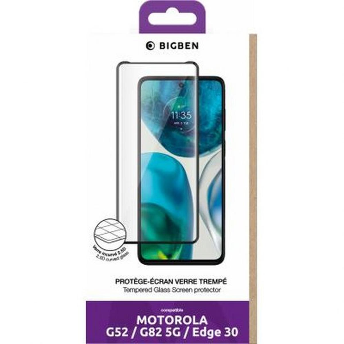 Verpakking van telefoon screenprotector. Telefoon getoond met blauw/groen gradiënt scherm en protector.