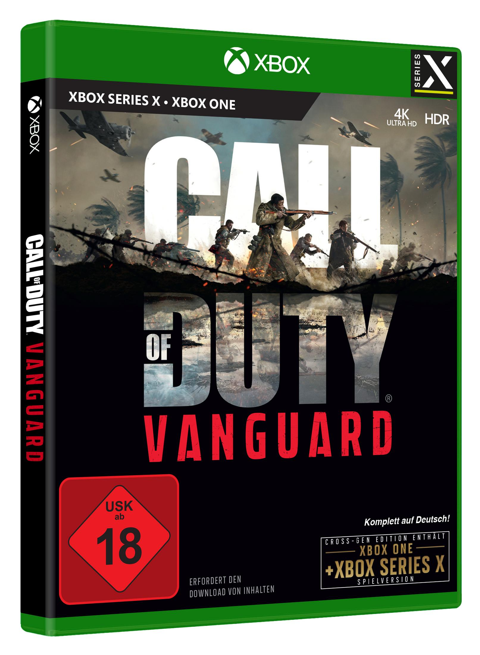 Custodia del gioco Call of Duty: Vanguard Xbox Series X con copertina che mostra soldati.