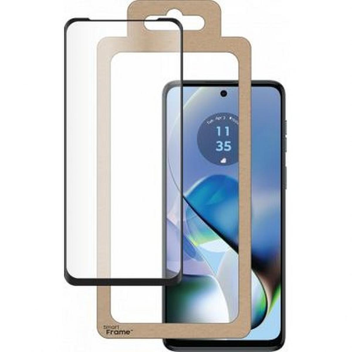 Kit protezione schermo telefono con telefono su sfondo bianco.