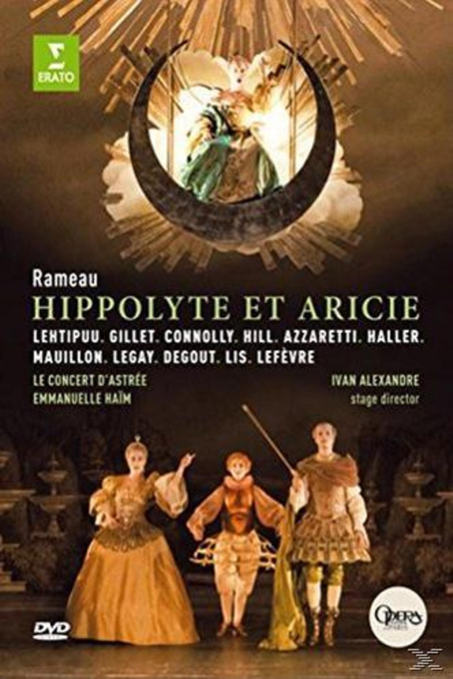 Okładka DVD. Tytuł: 'Hippolyte et Aricie'. Wykonawcy: Lehtipuu, Gillie, Haim.