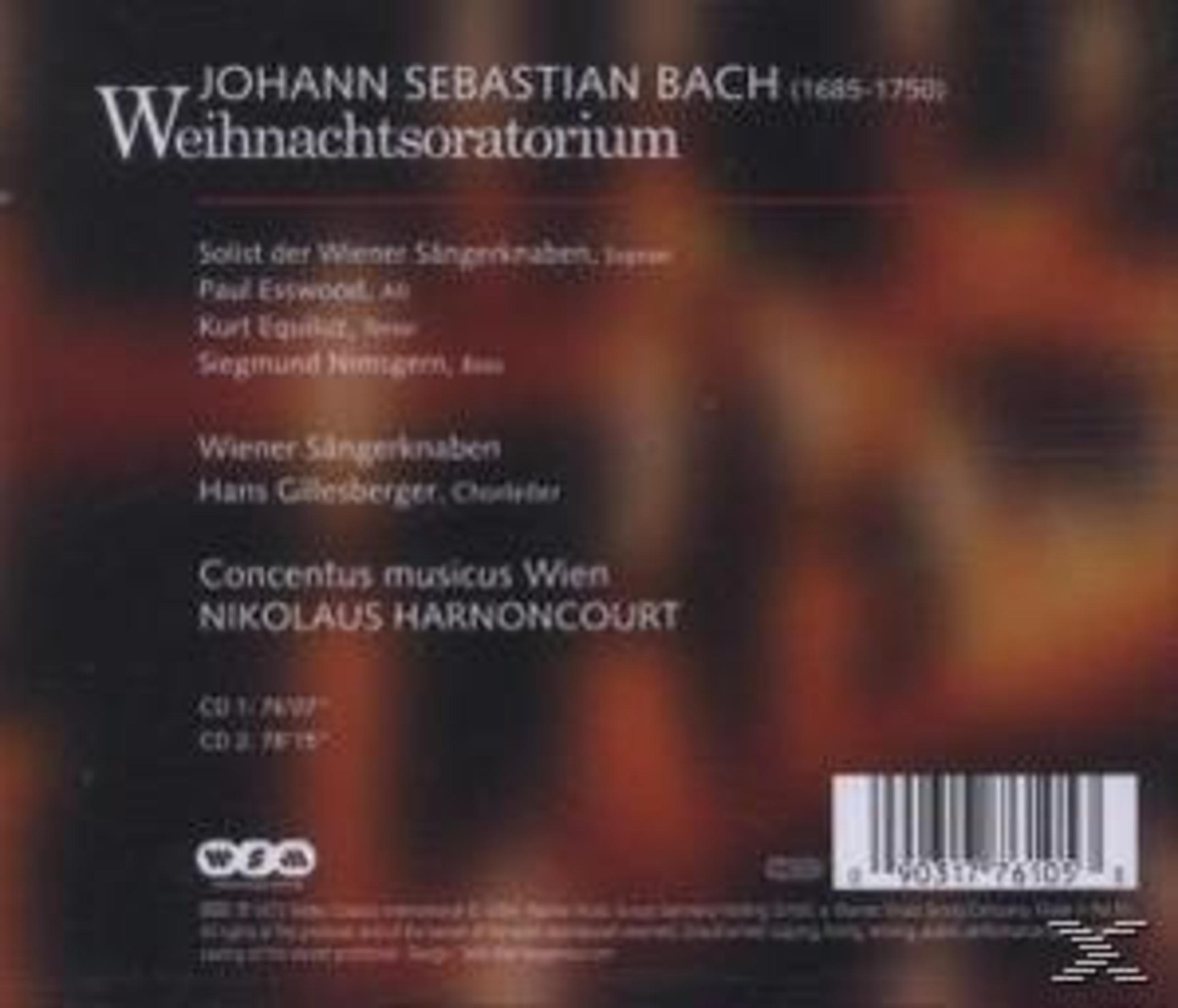 Albumhoes. Witte achtergrond. Tekst vermeldt composities van J.S. Bach en noemt solisten en musici.
