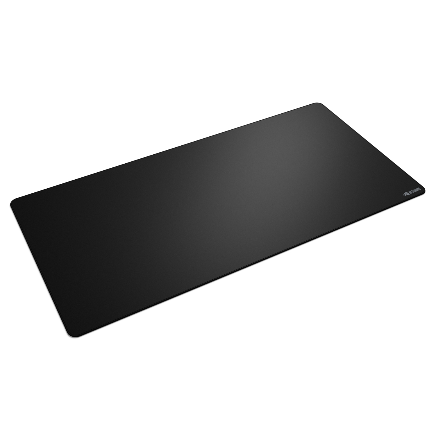Tapis de souris rectangulaire noir. Simple, uni et mat.