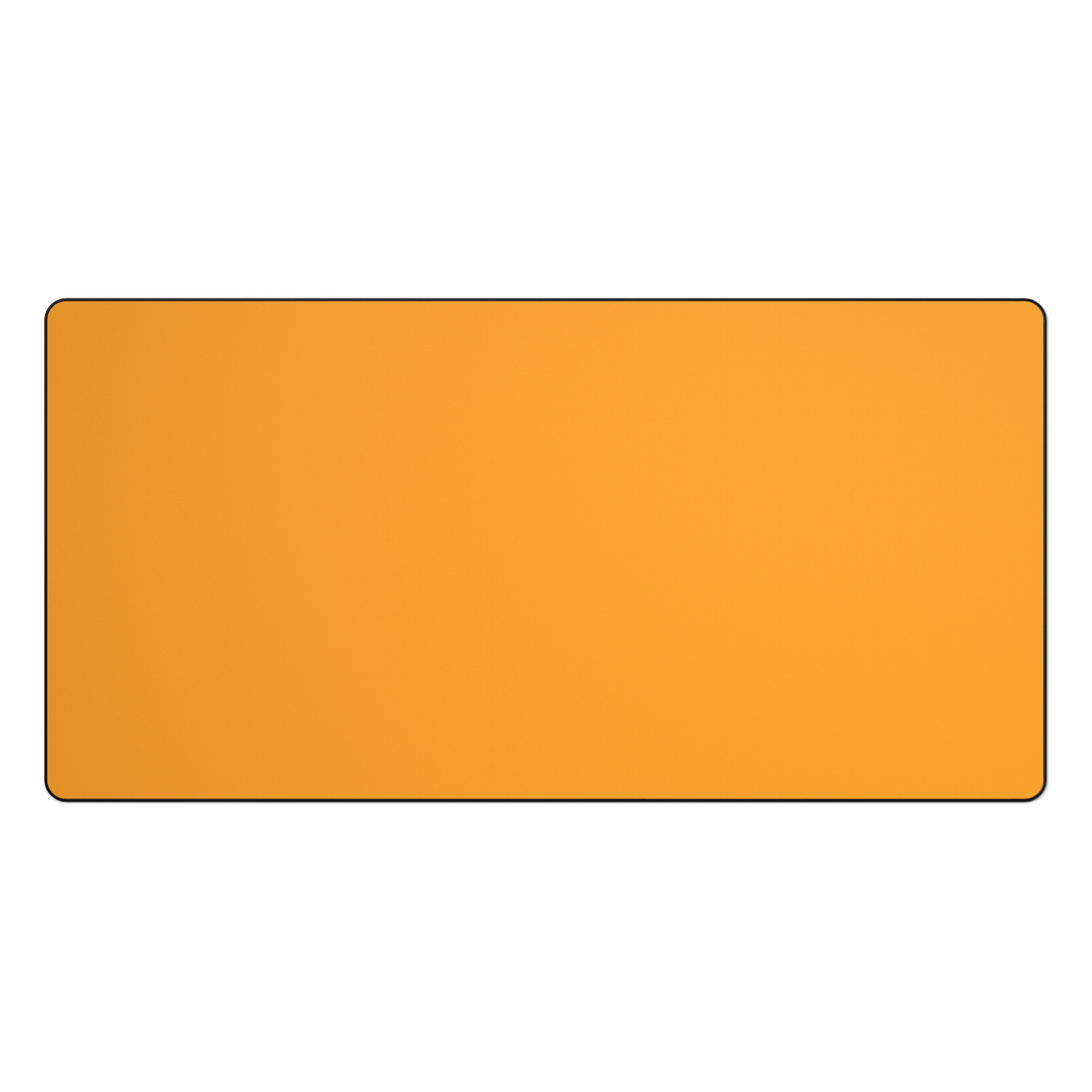 Tapis de souris rectangulaire orange. Simple, uni et mat.