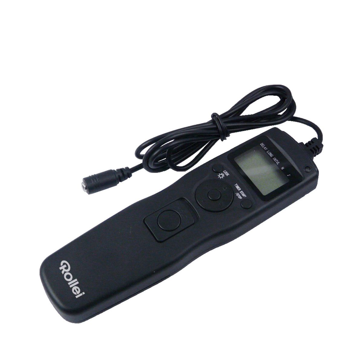 Pilot Rollei, czarny, z wyświetlaczem cyfrowym i przyciskami.