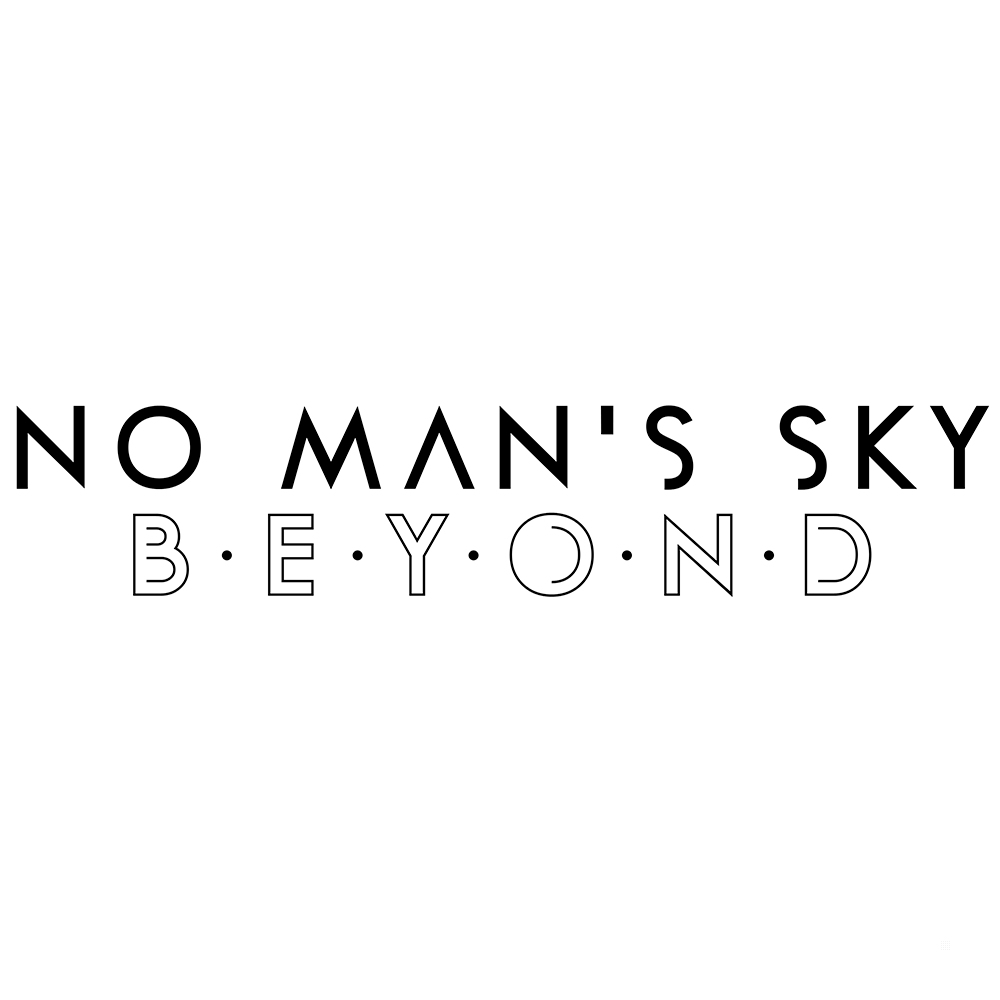 Logo di No Man's Sky: Beyond su sfondo bianco.