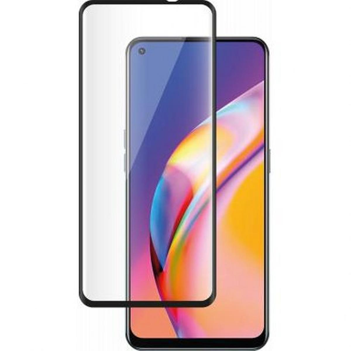 Telefoon met een schermbeschermer en een aparte beschermer ernaast, op een witte achtergrond.