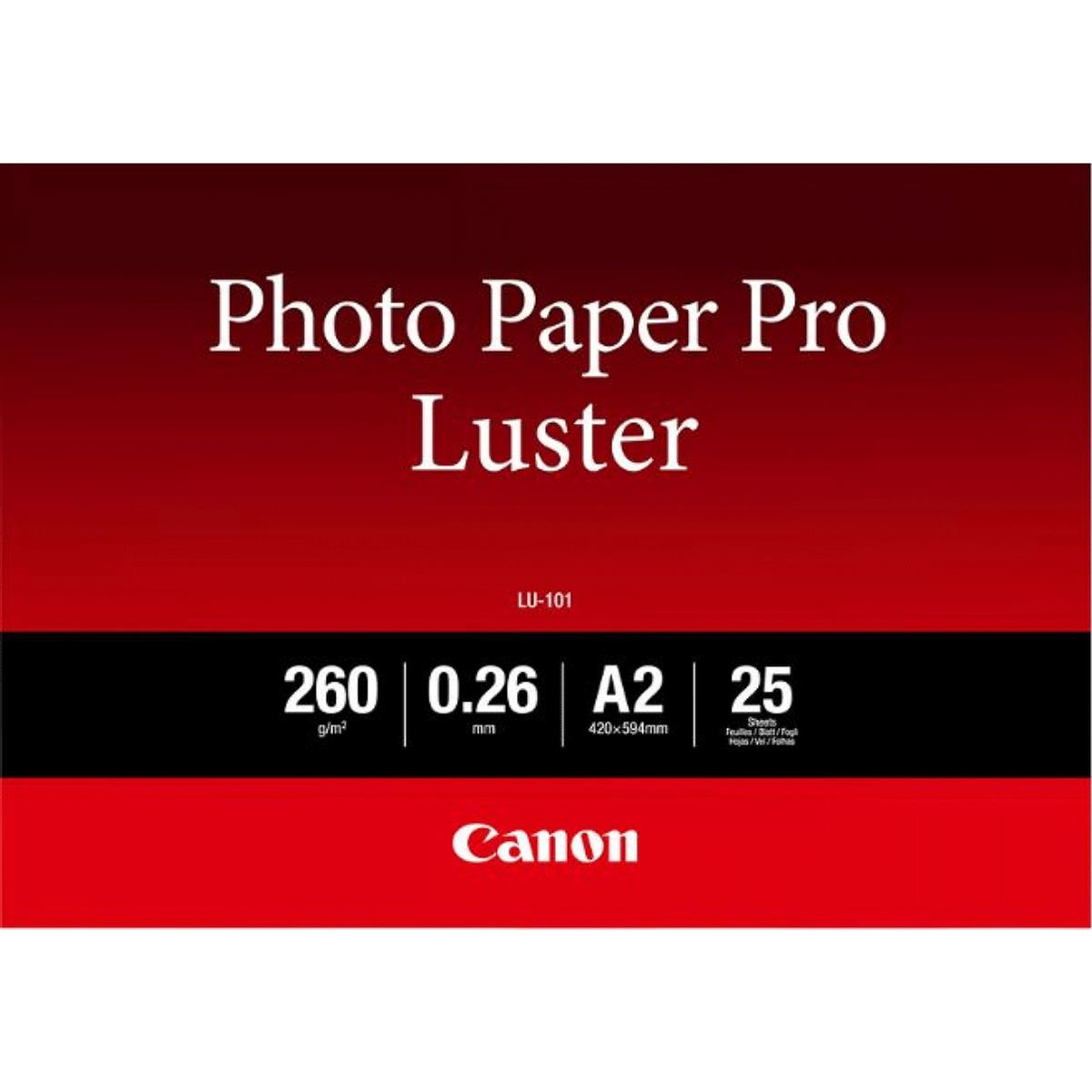 Opakowanie produktu Photo Paper Pro Luster firmy Canon.