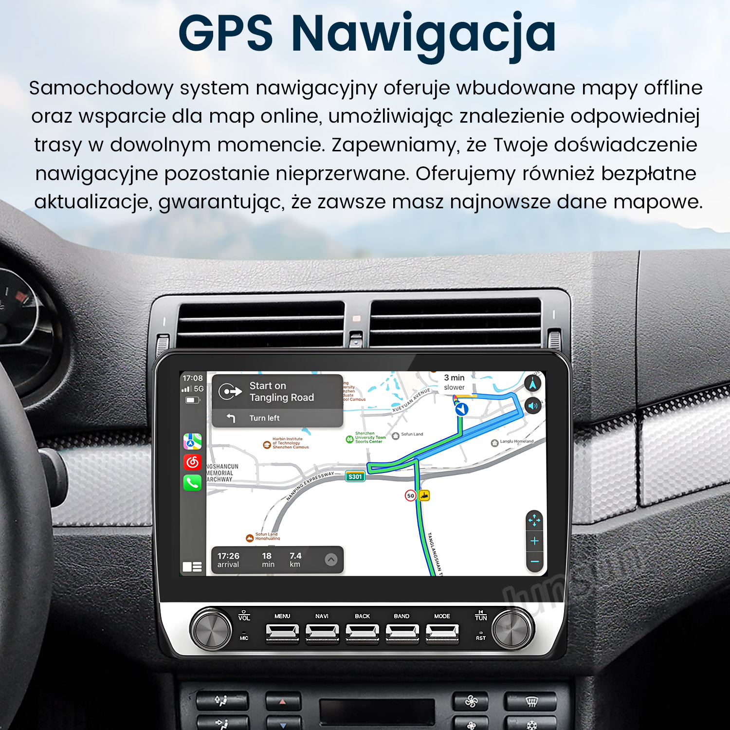 Czarny laptop otwarty na biurku z widoczną klawiaturą.