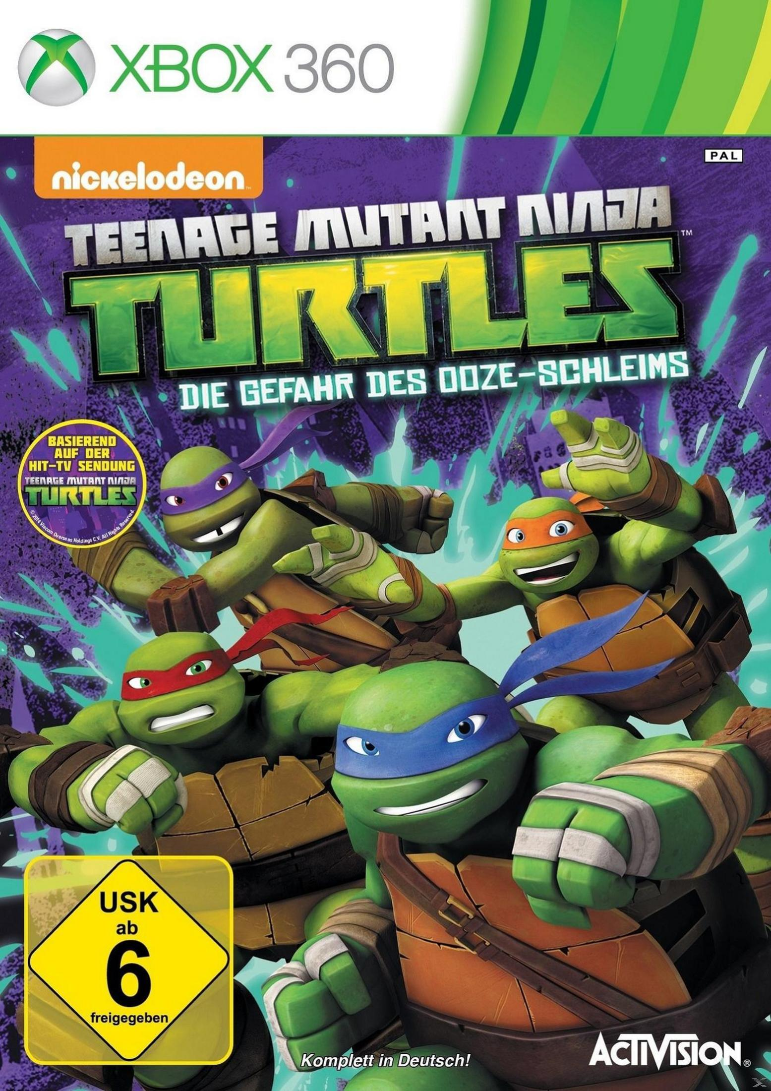 Xbox 360 Spiel-Cover: Teenage Mutant Ninja Turtles.