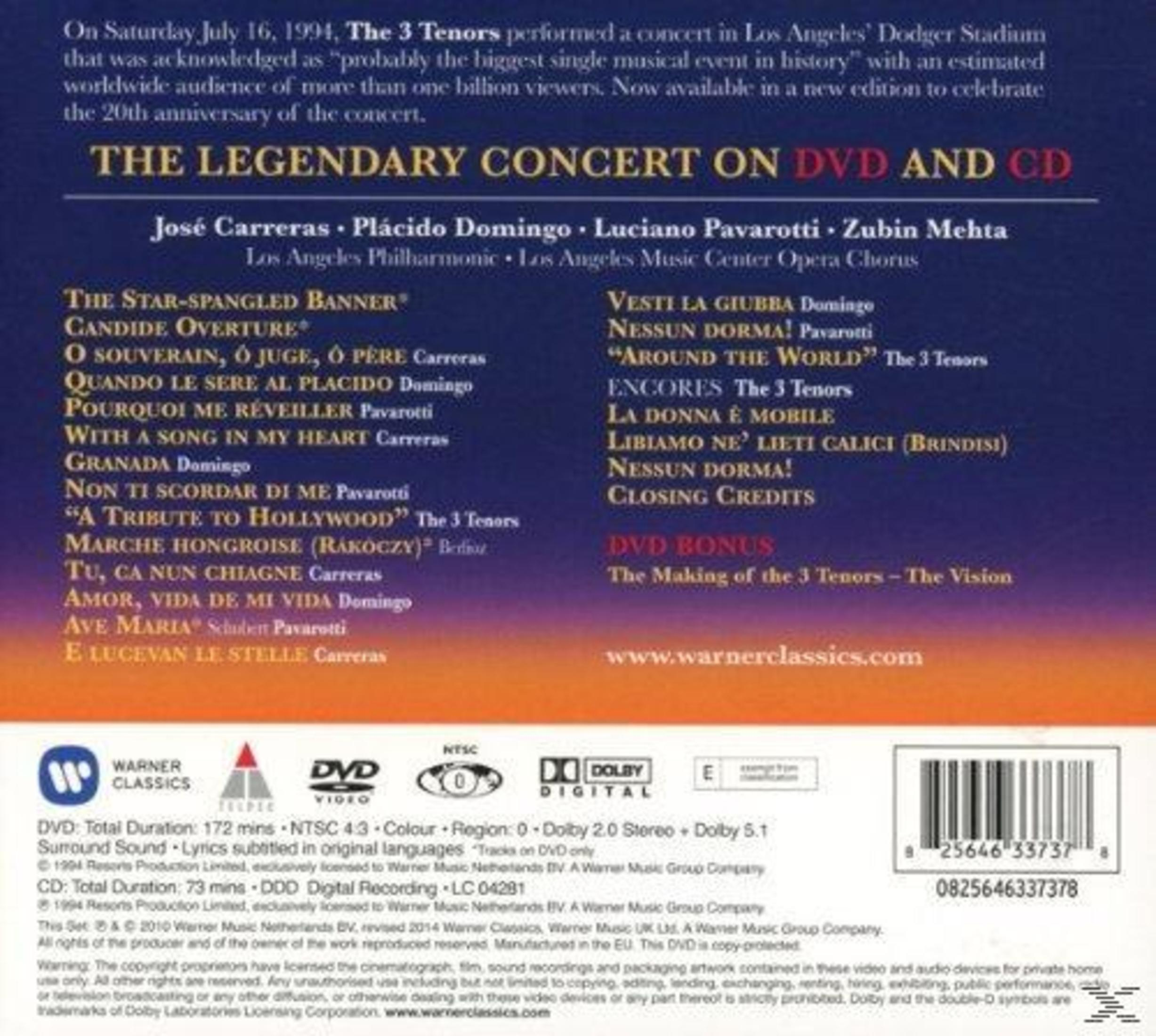 Tył opakowania DVD i CD. Zawiera tekst o koncercie i jego piosenkach, a także napisy i logo.