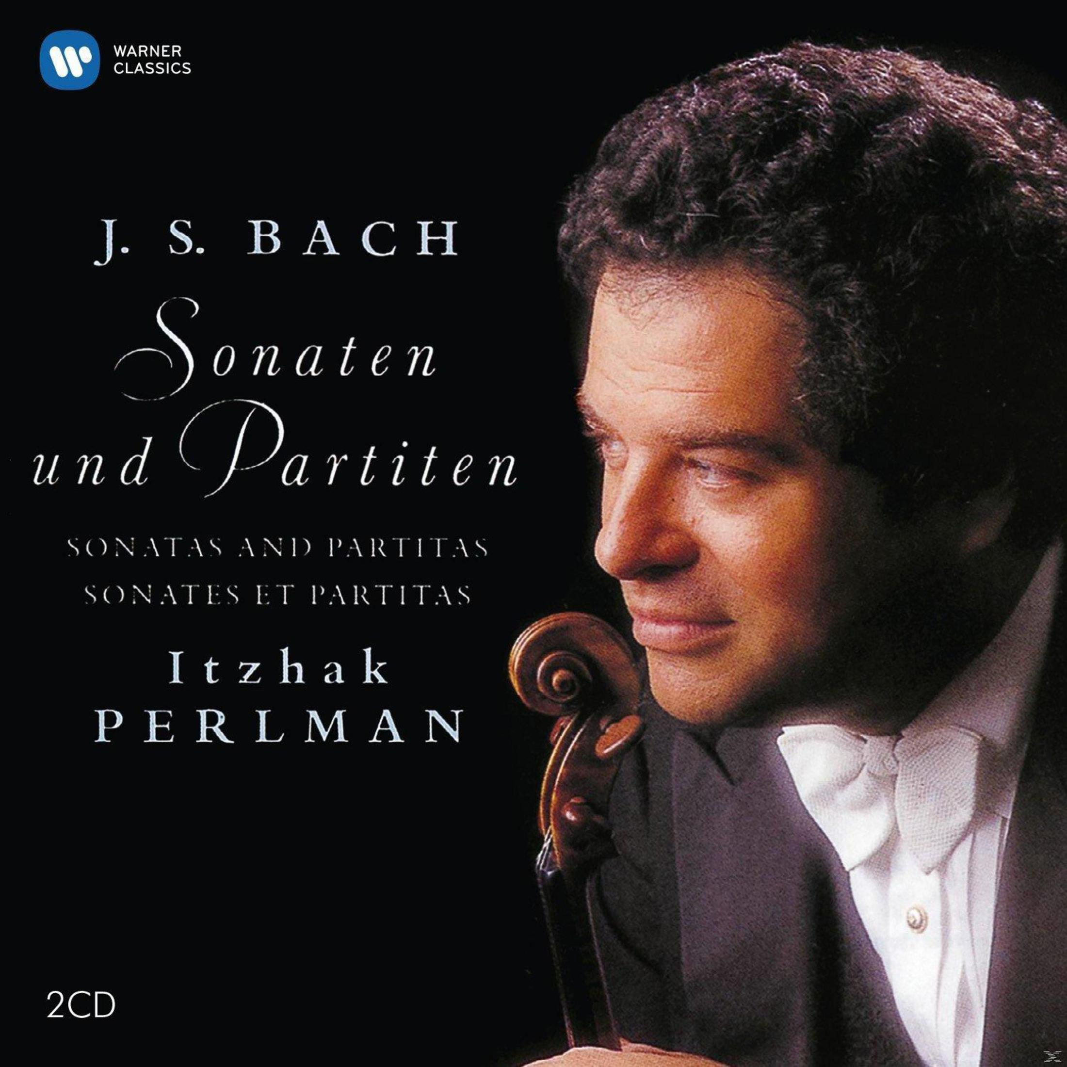Albumhoes met Itzhak Perlman, titel: Sonaten und Partiten, J.S. Bach, Warner Classics.