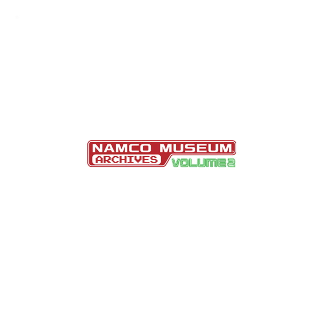 Logo Namco Museum Archives Volume 2 su sfondo bianco.