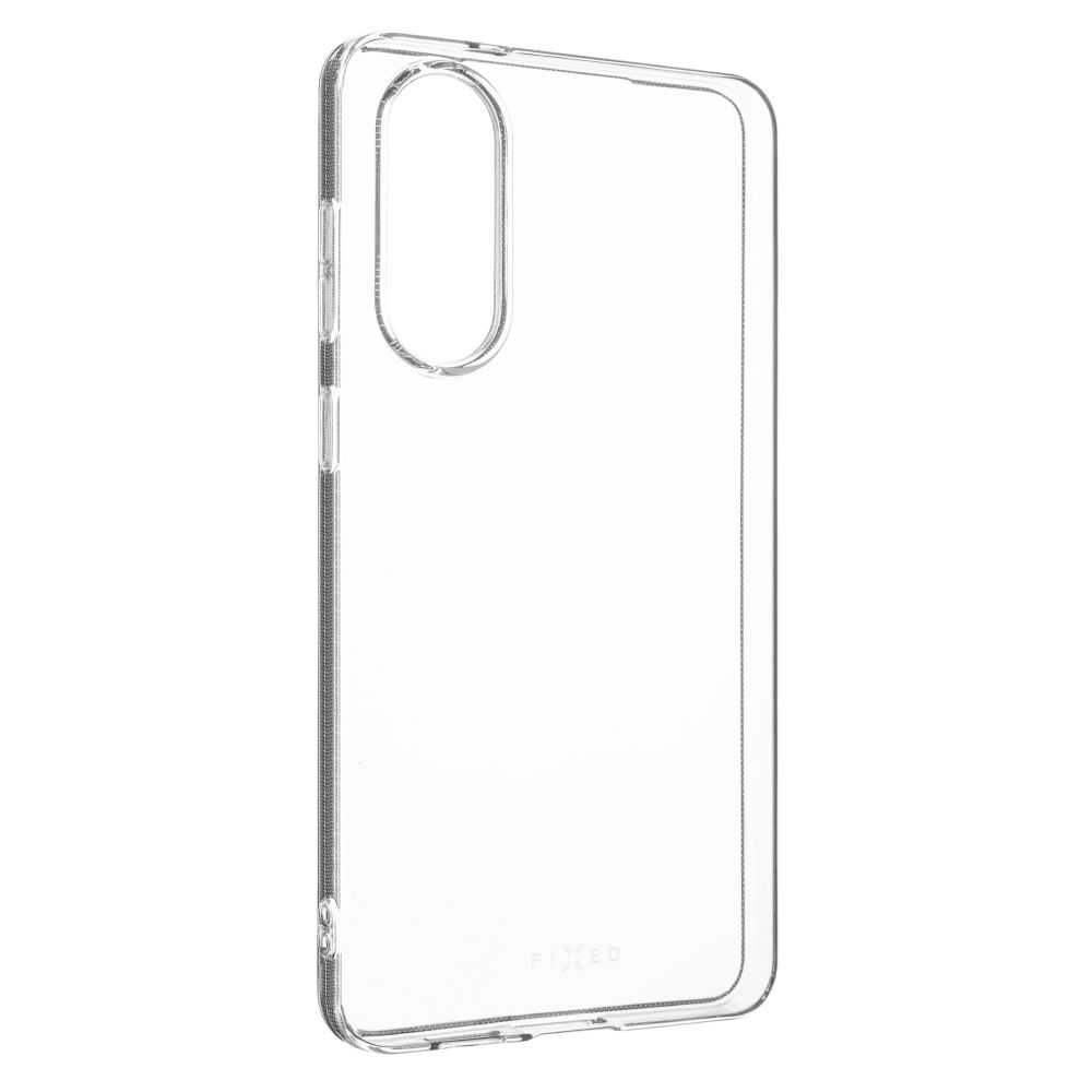 Transparente Handyhülle, eine transparente Hülle, die das Design des Telefons zeigt.