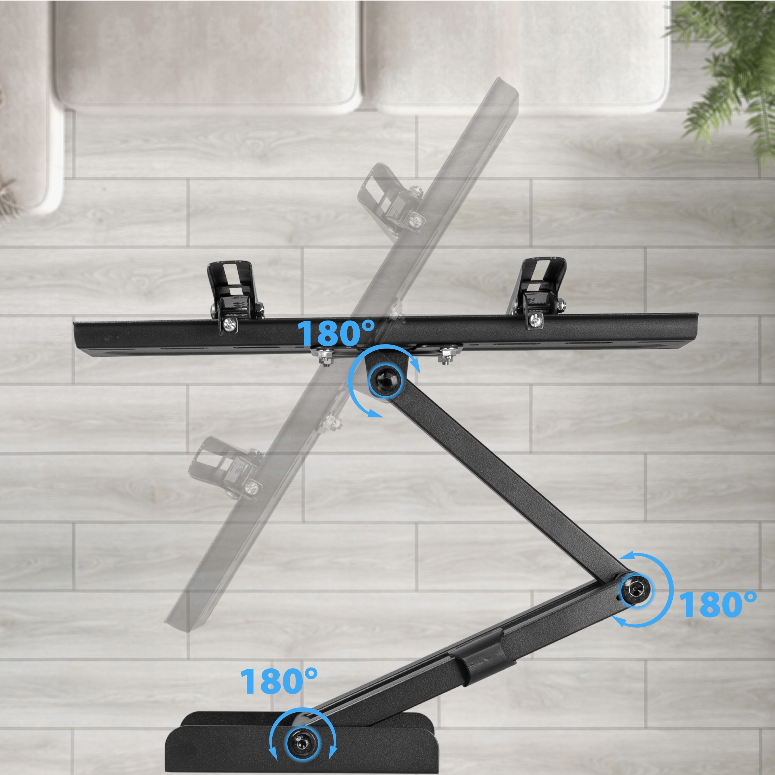 Biała pralka z niebieskim ręcznikiem w środku, czarnymi drzwiami i panelem sterowania.