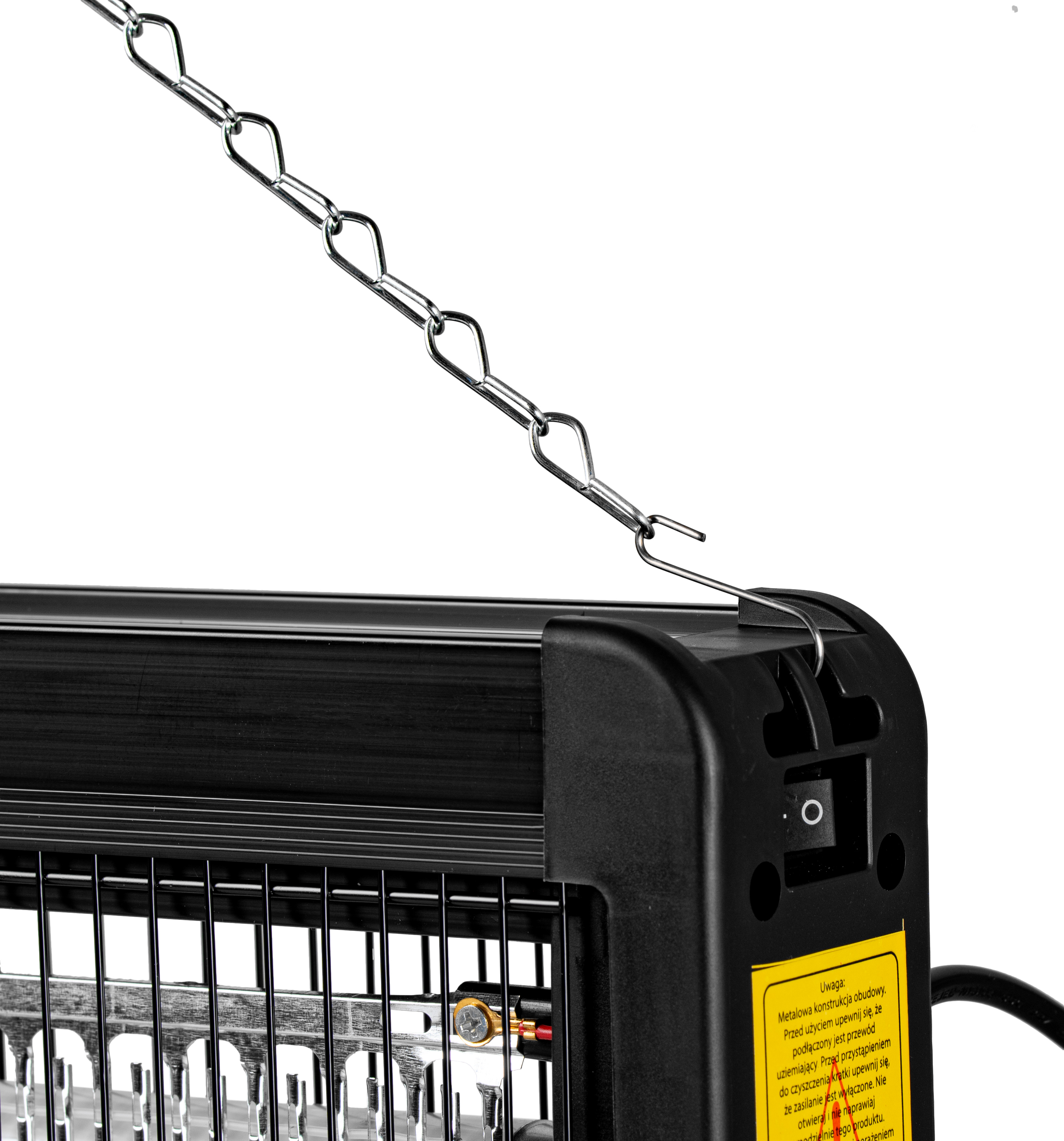 Zbliżenie na zabijacza owadów z łańcuchem do zawieszania.