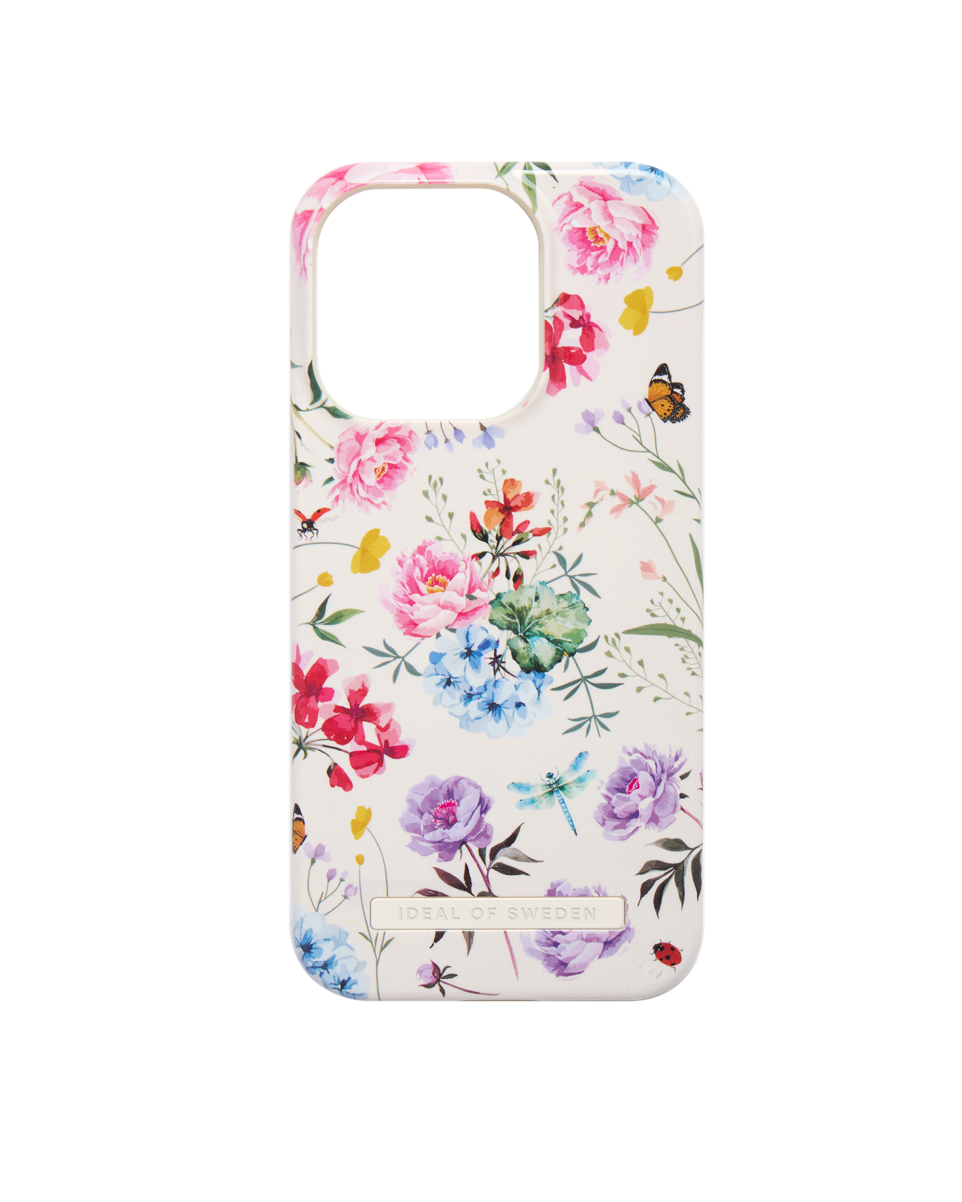 Handyhülle mit Blumenmuster.