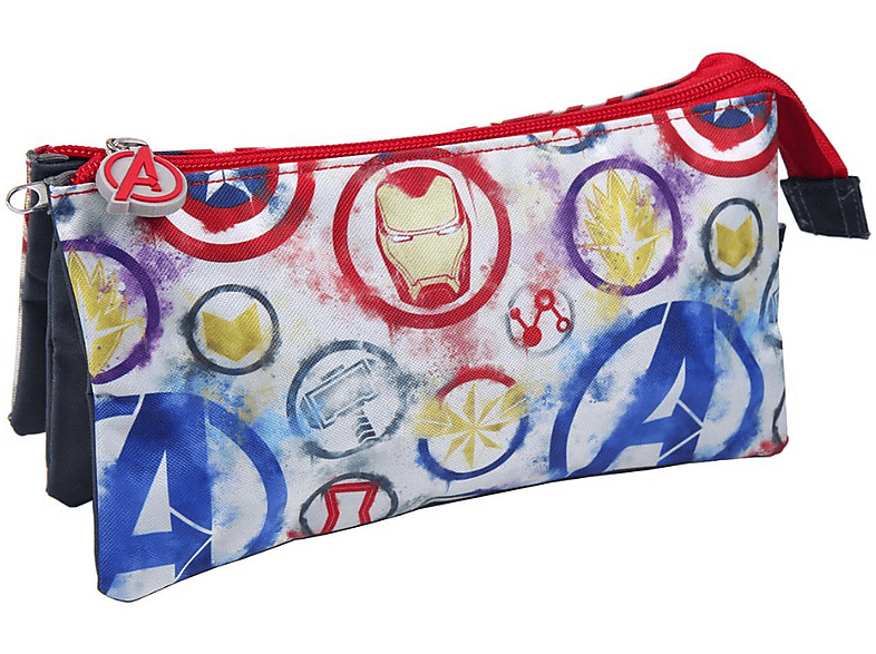 Marvel Astuccio 3D Doppio, 22 x 9.5 cm, Blu Punch