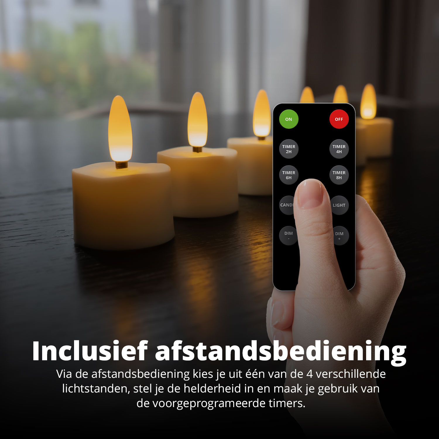 ZIYOUDOLI Oplaadbare led-theelichtjes, oplaadbare set met 6 elektrische votief-theelichtjes, warm wit, dimbare led-kaarsen met afstandsbediening, timer en oplaadhouder voor Halloween, thuisdecoratie