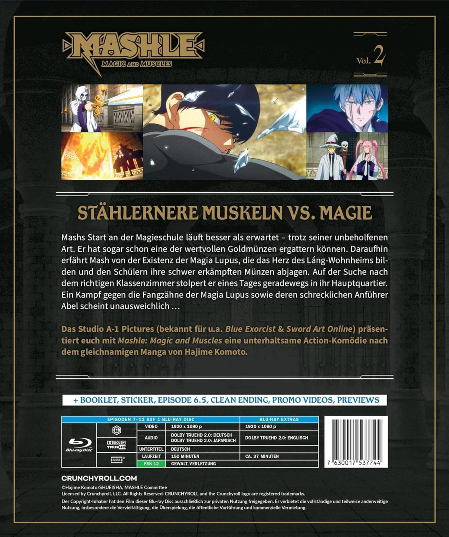 Couverture de DVD d'anime avec des personnages. Un personnage aux cheveux bleus au premier plan.