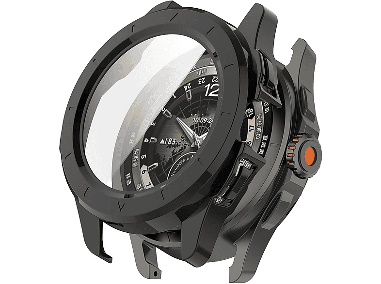 WIGENTO Kunststoff Design Hülle + H9 Hart Glas Watch Schutz Hülle (für Xiaomi Watch S4 Sport)