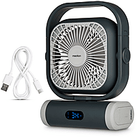 MediaMarkt MEDION E10 TF Ventilator Grijs, Wit aanbieding