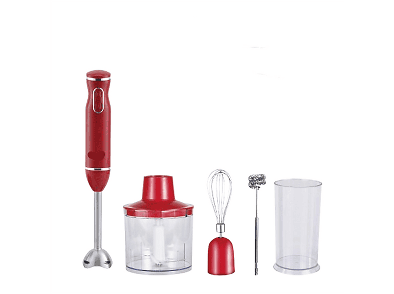 ZURABINI 800-W-Elektro-Handmixer-Set STANDMIXER Rot (800 Watt)