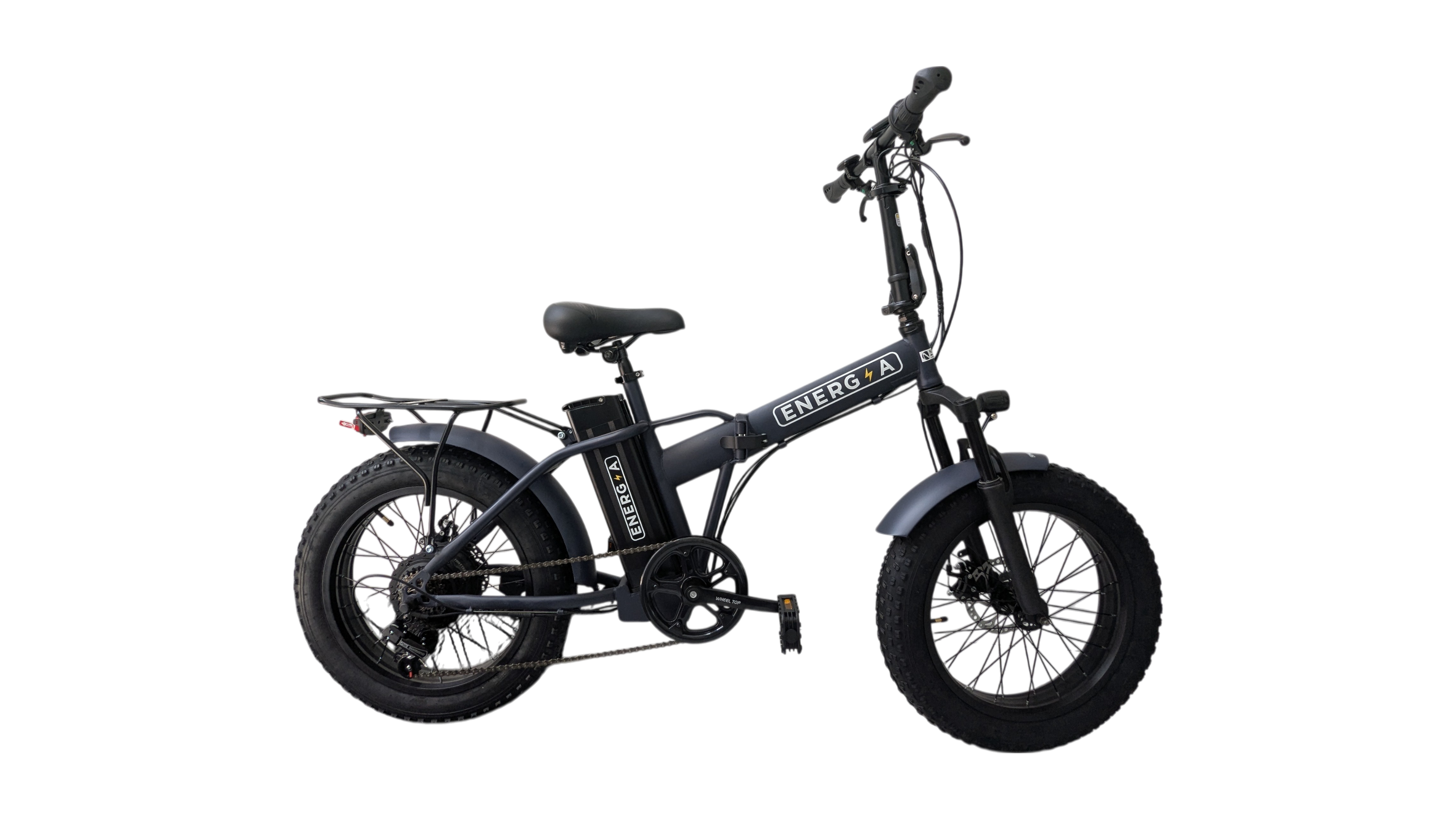 Bicicletta pieghevole ENERGIA Bici Fat pieghevole a pedalata assistita,  20x4, display a colori