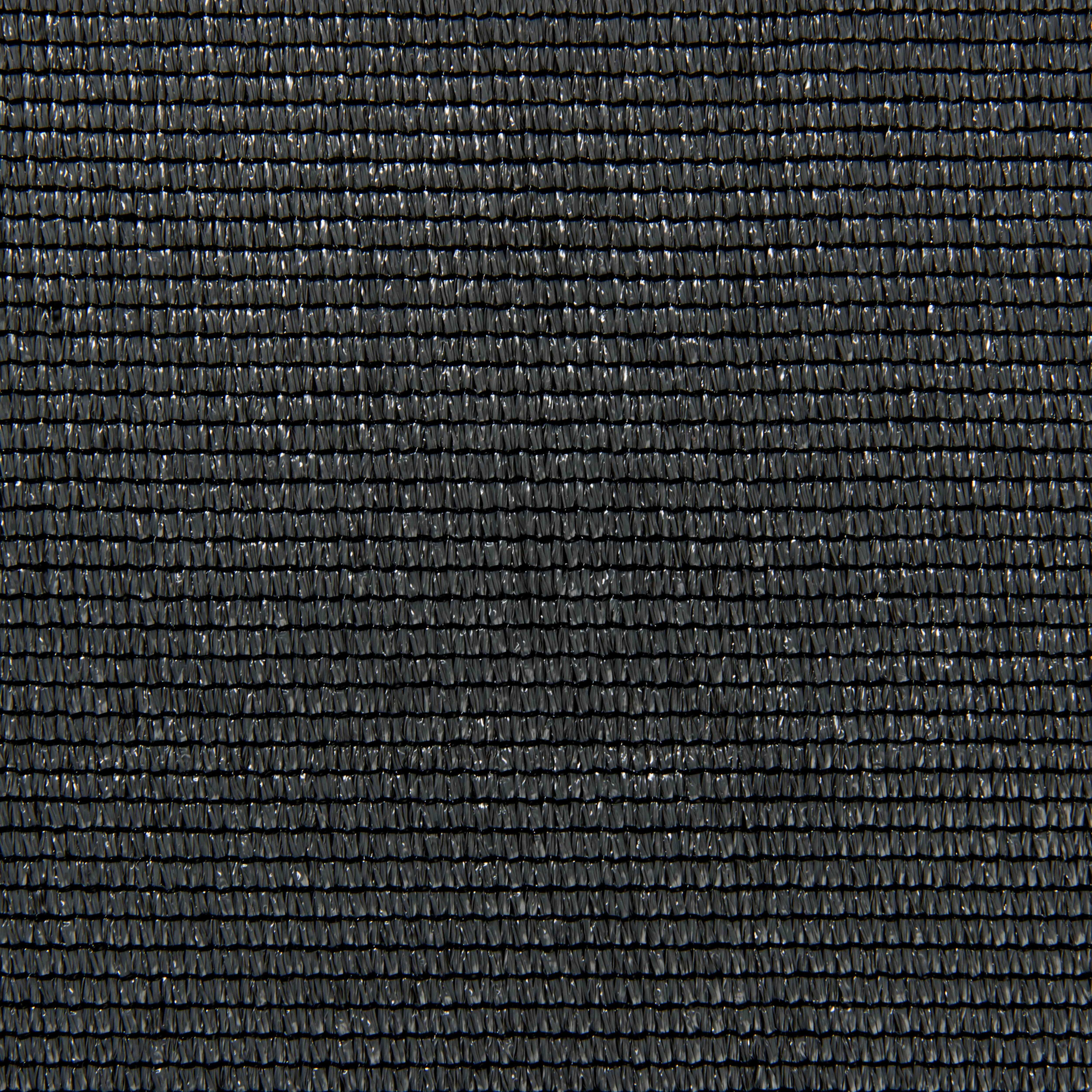 Nahaufnahme von schwarzem Netzgewebe. Zeigt die Textur und das Gewebe des Materials.