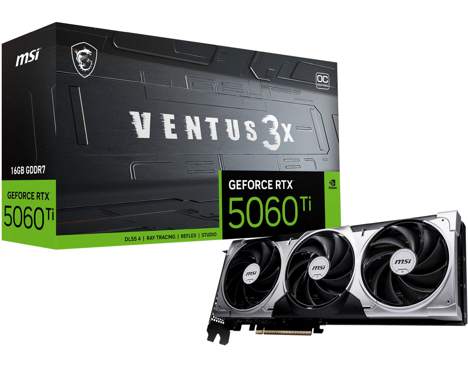 MSI 16G Ventus 3X OC GDDR7 128Bit GeForce RTX™ 5060 Ti 16 GB Ekran Kartı