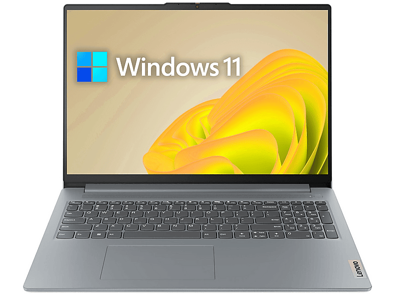 LENOVO IdeaPad Slim 3, Notebook, mit 16 Zoll Display, AMD Ryzen™ 7,5825U Prozessor, 16 GB RAM, 2000 GB SSD, AMD Radeon™ Onboard Graphics, Grau, Windows 11 Pro