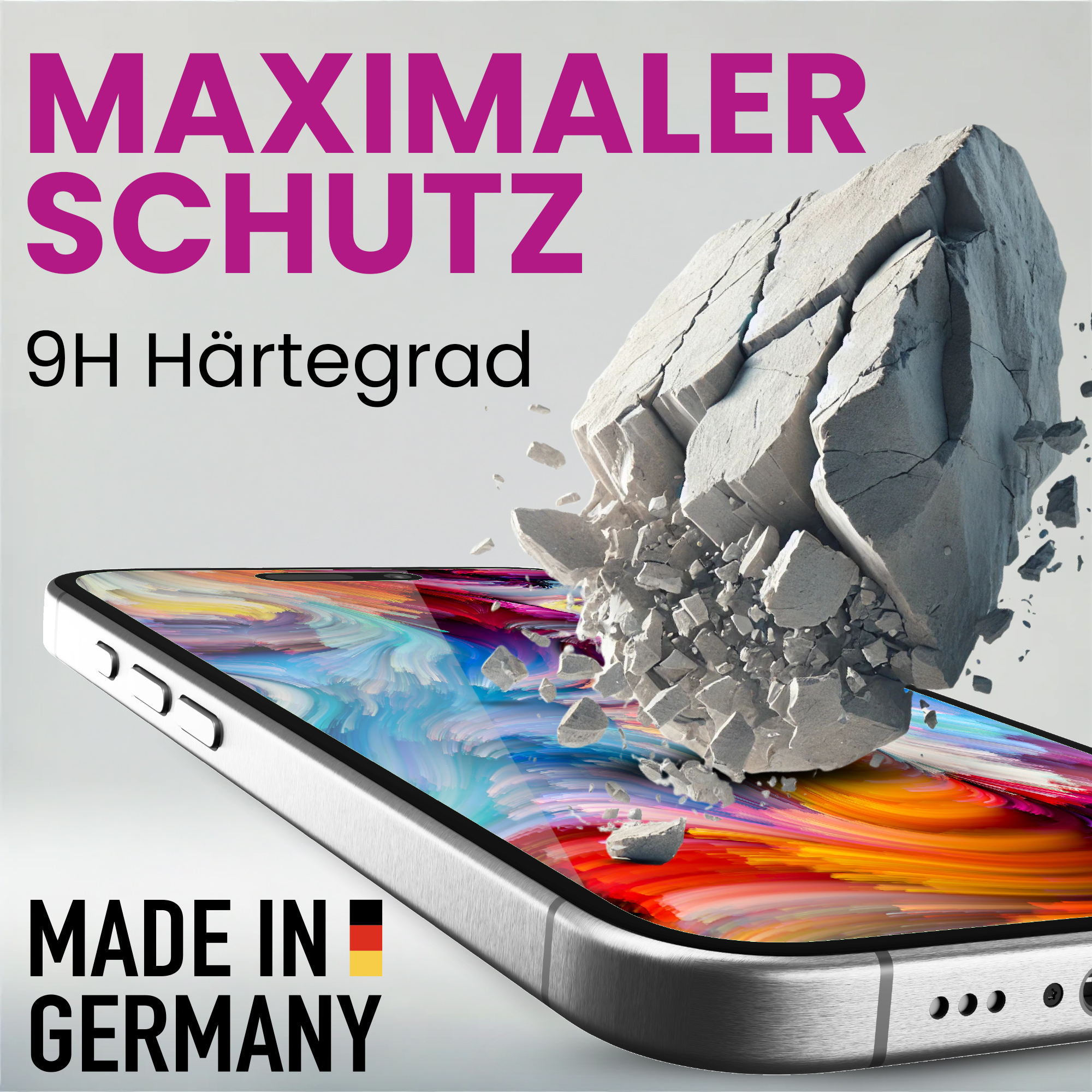 ATFOLIX FX-Hybrid-Glass Schutzglas (für Fossil Q Explorist HR (4