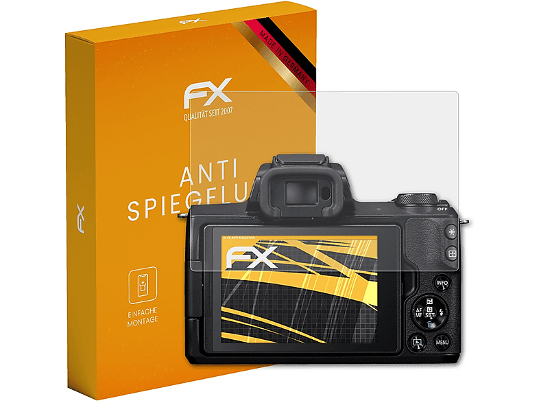 AtFoliX FX-Clear Displayschutzfolie Für Canon EOS M50 – Ultraklar & Extrem Kratzfest