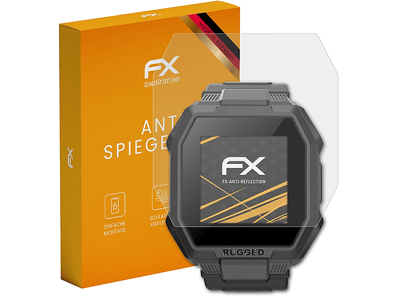 ATFOLIX 3x FX-Antireflex Displayschutz (für Blackview R6 Smartwatch)