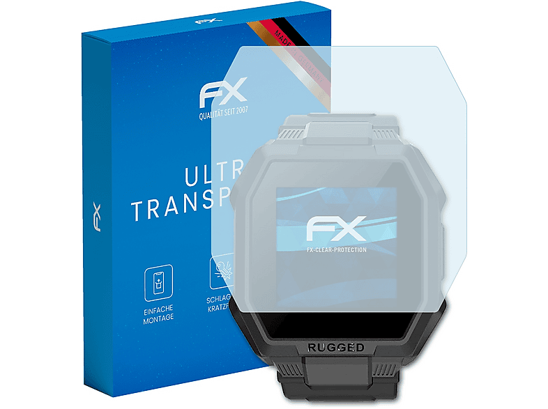 ATFOLIX 3x FX-Clear Displayschutz (für Blackview R6 Smartwatch)