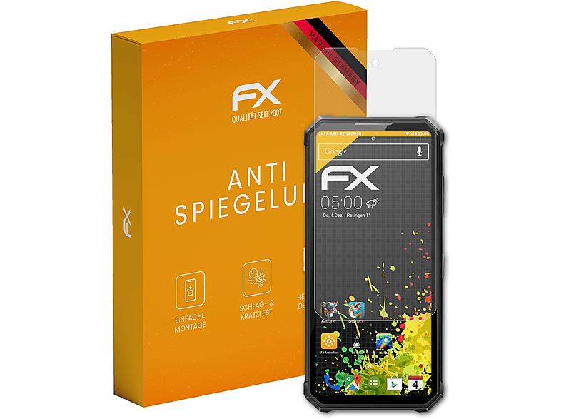 Handy Schutzfolie AtFoliX 3x Display Schutzfolie Für Amazfit GTS 4