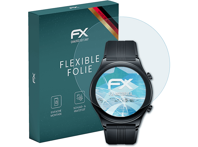 ATFOLIX 3x FX-ActiFleX Displayschutz (für Honor Watch GS 3)