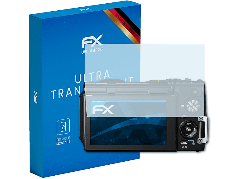 AtFoliX Displayschutzfolie Für Olympus TG-3 – Ultraklar, Kratzfest (6H), Blasenfreie Montage, Made In Germany