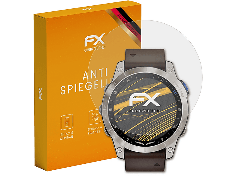 ATFOLIX 3x FX-Antireflex Displayschutz (für Garmin D2 Mach 1)
