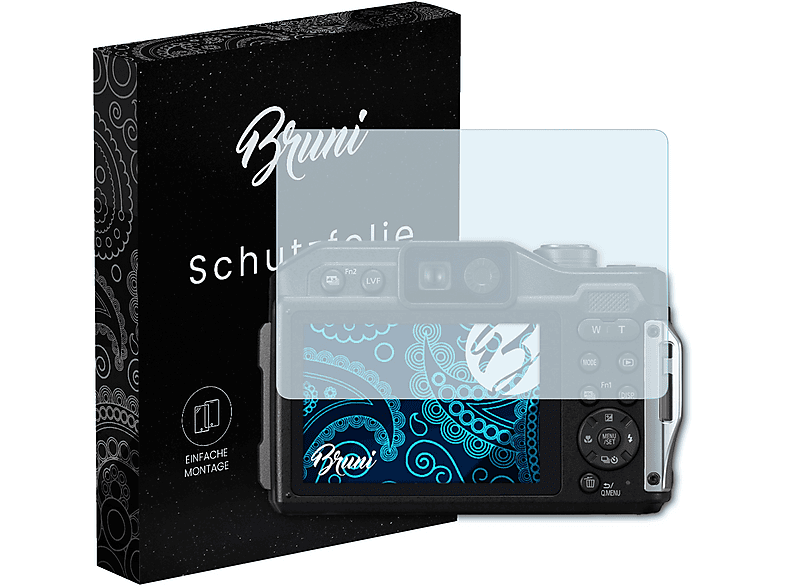 Bruni Displayschutzfolie Für Panasonic Lumix DMC-GF7 – Glasklar, Kratzfest, 2er-Pack | Einfach Anzubringen