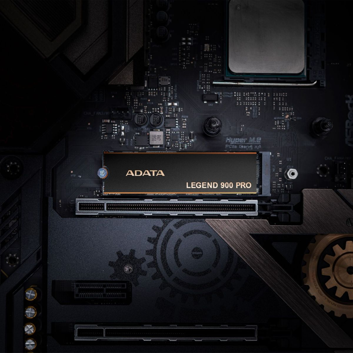 Un composant informatique avec le texte 'LEGEND 900 PRO' sur une carte mère.